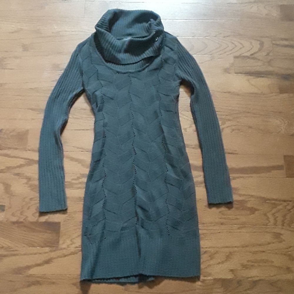 Worn once Gray cowl neck sweater dress